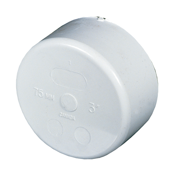 Tuyau d'égout en PVC blanc solide Ipex extrémité en cloche de 4 po x 10 pi