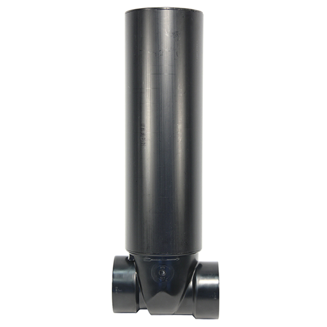 IPEX 3-in Black ABS Plastic Backwater Valve with Sleeve