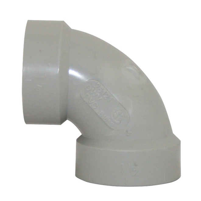 System 15 90-degree Grey PVC 1 1/2-in Elbow