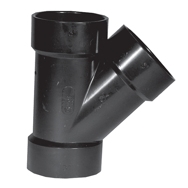 IPEX 1-1/2-in Black ABS 45° Hub Wye Fitting