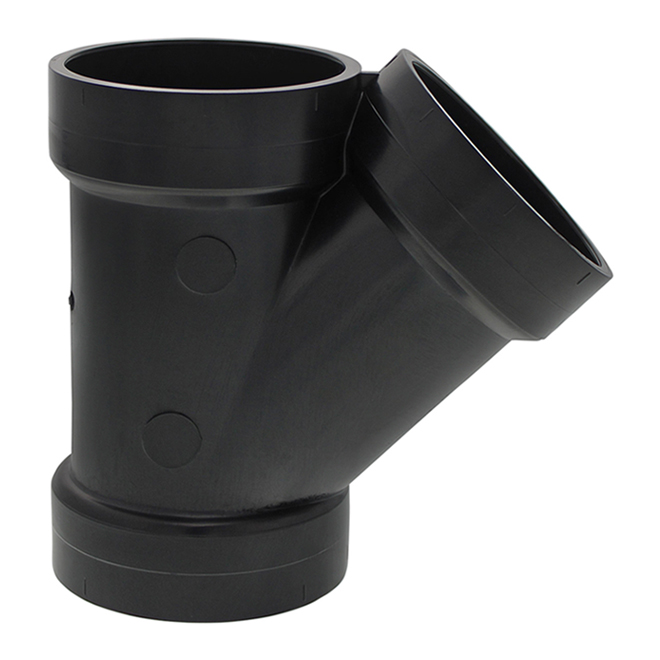 IPEX 2-in Black ABS 45-degree Hub Wye Fitting