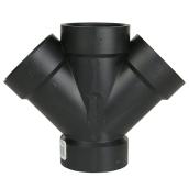 Raccord femelle à 45° double en ABS noir 1 1/2 po IPEX