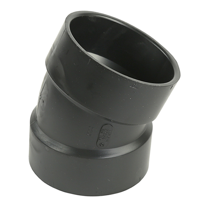 Ipex Black ABS Plastic Elbow with 45-degree Angle