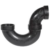 Siphon-P femelle en ABS noir pour tuyau d'égout de 1,5 po IPEX