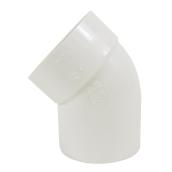 Ipex White PVC 45-Degree 3-in Spigot-Hub Sanitary Elbow