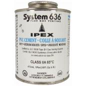 Ipex System 636 Medium Bodied Grey PVC Cement - 473 mL