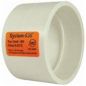 System 636 Pipe Coupling - PVC - White - 3-in dia