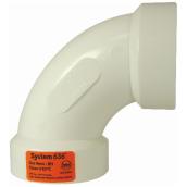 Ipex 3-in White PVC 90° Hub Elbow