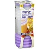 Freezer Jars - Plastic - Purple - 236 mL - 5/Pk