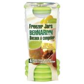 Freezer Jars - Plastic - Green - 473 mL - 4/Pk