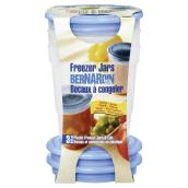 Freezer Jars - Plastic - Blue - 946 mL - 3/Pk