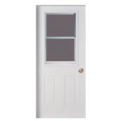 Masonite Exterior Steel Entry Door - Right-Hand Swing - White - 32-in W x 80-in L - 4 9/16-in Thick Jamb