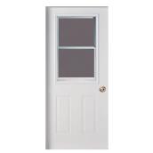 Masonite Exterior Steel Door - 22-in W x 36-in L Venting Insert - 36-in W x 80-in L x 4 9/16-in D - White