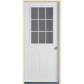 9-Lite Steel door