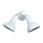 Globe Electric Outdoor Security Twin Flood Light - BR38 - White