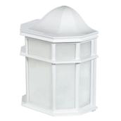 Globe Electric Décor 13-in 1-Light White Outdoor Wall Lantern