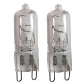 Globe Halogen Bulb - T4 - G9 - 40 W - Clear - Pack of 2