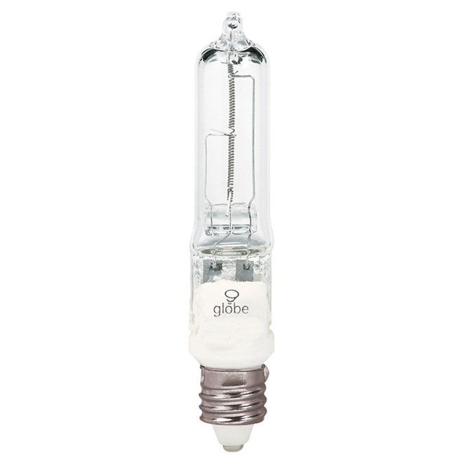 Globe Electric Halogen Light Bulb - 50-Watt - 120-Volt - T4-E11 Medium Base - Clear