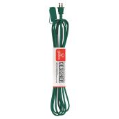 Rallonge avec revêtement en tissu, 3 prises, 2 m, vert foncé