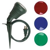 Projecteur de jardin DEL sur piquet, 3,4 W, vert/rouge/bleu