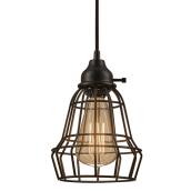 Luminaire suspendu enfichable, 60 W, 15', bronze