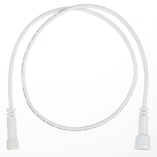 Slimline Series Connector Cable for Recessed Light - 24-in - White
