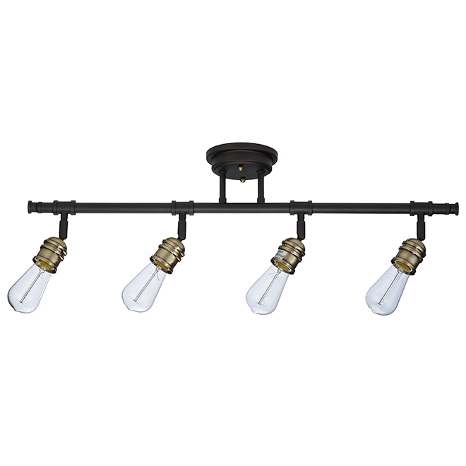 Rennes 4-Light Track Light - 30.5" x 7.75" - Oiled Bronze