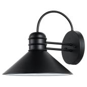 Applique murale extérieure Sebastien, 11", noir