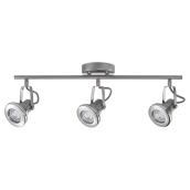 Theodore 3-Light Track Light - LED - Brushed Steel/Chrome