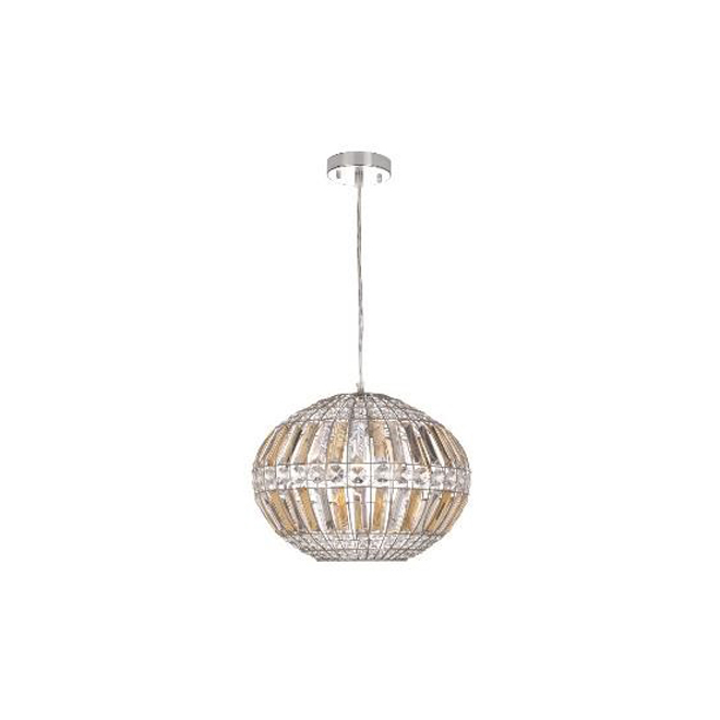 Arya 1-Light Pendant Light - Metal/Acrylic - Chrome