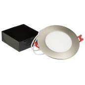 Globe Electric Dimmable Recessed 4-in Light Ultra-Slim Series 9-Watt LED - Brushed Nickel