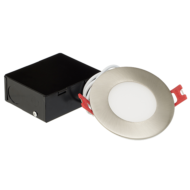 Luminaire encastré ultramince pour conversion Globe Electric, ressort de torsion, aluminium, modulable, ENERGY STAR®