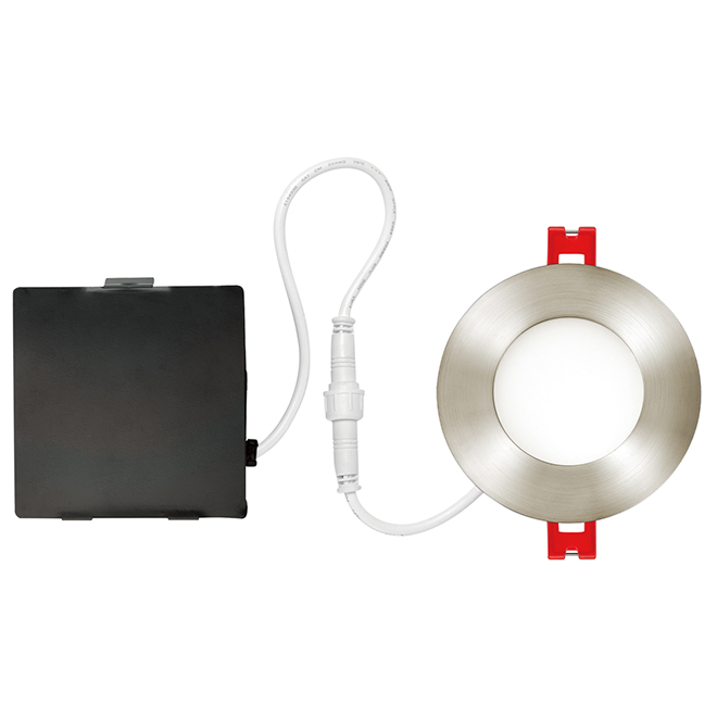 Luminaire encastré ultramince pour conversion Globe Electric, ressort de torsion, aluminium, modulable, ENERGY STAR®