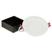 Luminaire encastré à intensité réglable, mince, 4", DEL 9 W