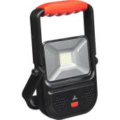 Lampe de travail rechargeable à DEL de Globe Electric, 1000 lumens, 10 W, 11,1 po, noir/rouge