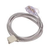Fabric Extension Cord - 9 ft. - Gray