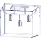 Plafonnier à 3 lumières, 12,5'' x 10'' x 15'', chrome