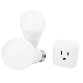 Smart Outlet and A19 Bulbs - WiFi - White - 3PC
