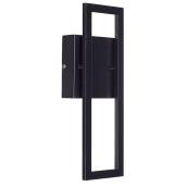 Modern LED Wall Sconce - 14" x 5" - Black