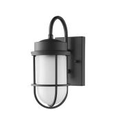 Watson 1-Pack 11.96-in H - Black Hardwired Medium base (E-26) Outdoor Wall Light