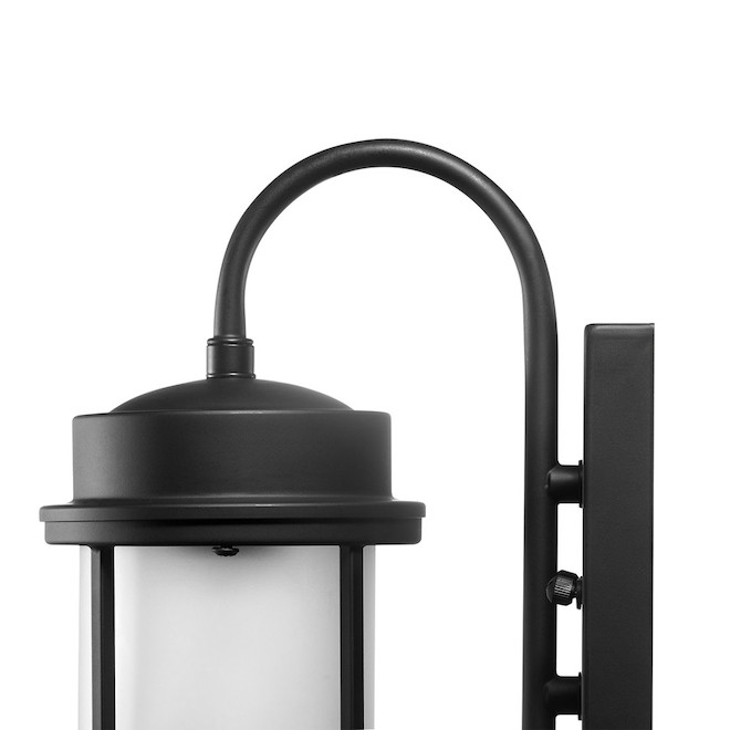 Watson 1-Pack 11.96-in H - Black Hardwired Medium base (E-26) Outdoor Wall Light