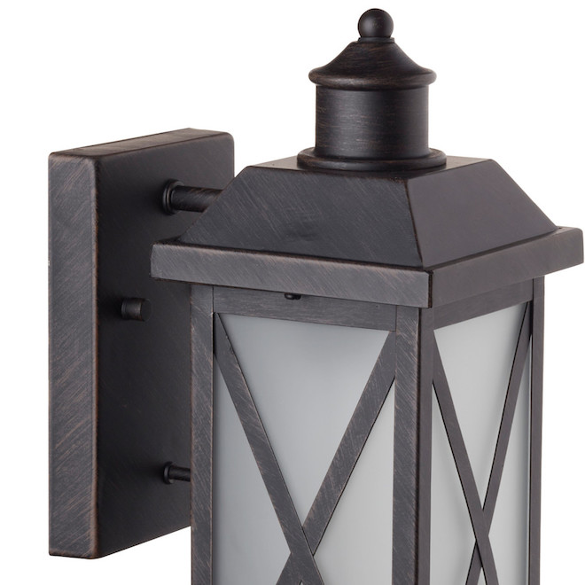 Ridley 1-Pack 14-in H - Bronze Hardwired Medium base (E-26) Outdoor Wall Light