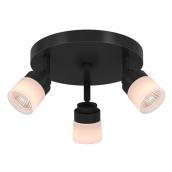 Globe Electric 3-Light 5.25-in Black Dimmable Track Lighting Kit