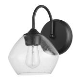 Globe Electric 1-Pack 10.62-in H - Matte black Hardwired Medium base (E-26) Outdoor Wall Light