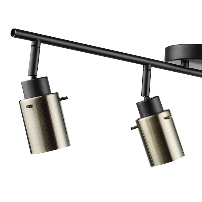 Luminaires Globe Electric Stark, 4 lumières 28 po dimmable bronze foncé