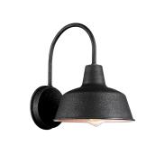 Globe Electric Volta 11.85-in Black Outdoor Wall Light