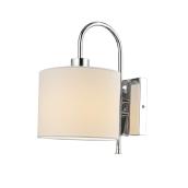 Globe Electric Selena 10-in W 1-Light Chrome Traditional 2-in-1 Wall Sconce
