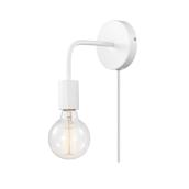 Globe Electric 2-in-1 Wall Sconce - 1 Light - Minimalist Design - Matte White