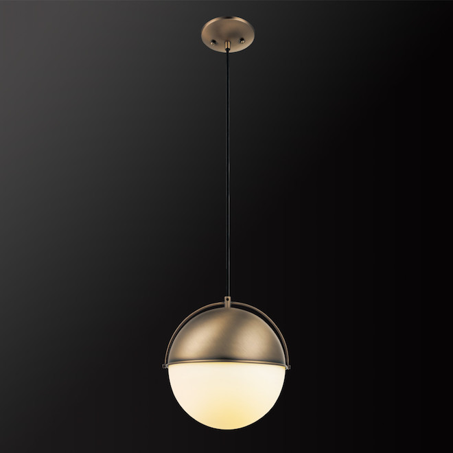 Globe Electric York 2-in-1 Pendant Light - 1 Light - Metal and Glass -  Matte Gold