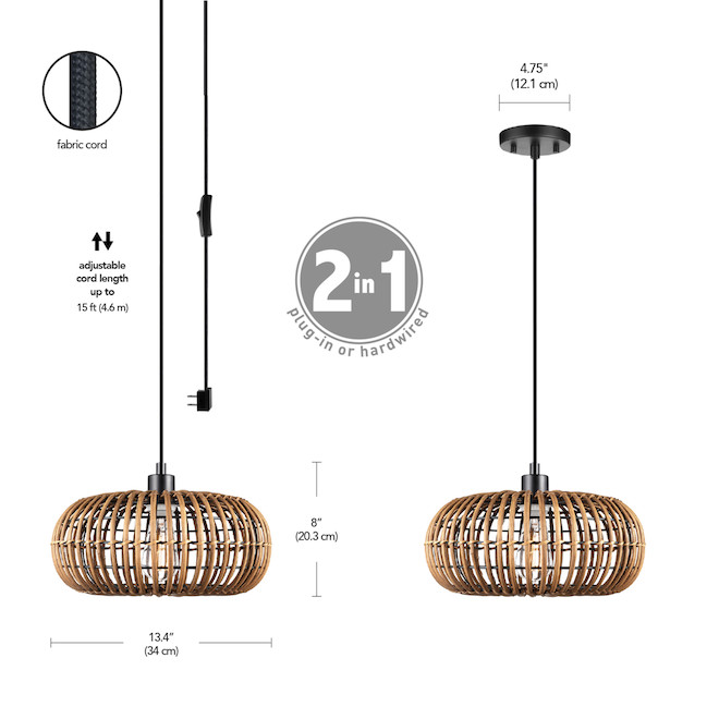 Globe Electric 2 In 1 Pendant Light, How To Remove Hanging Globe Light Fixture